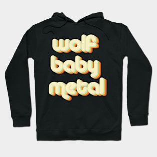 vintage color wolf baby Hoodie